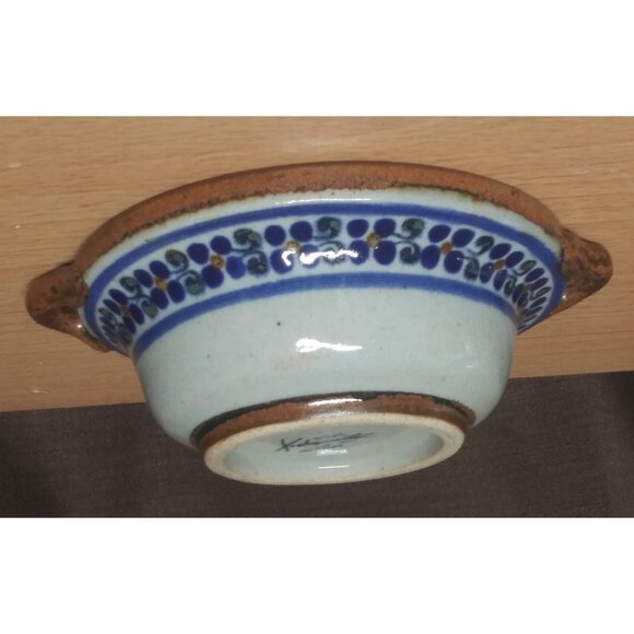 Teresa Duran Xochiquetzal Pottery Bowl Mexico Small Snack Salsa Dessert Berry EC - Picture 2 of 11